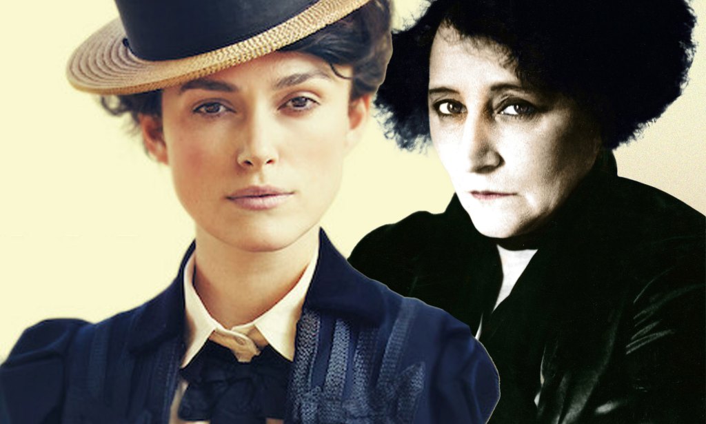 Keira Knightley as Colette, and the real deal
