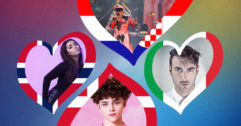 Eurovision Song Contest 2023 song entrants Reiley (Denmark), Alessandra (Norway), Marco Mendoni (Italy) and Let 3 (Croatia)