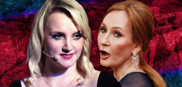 Evanna Lynch and JK Rowling