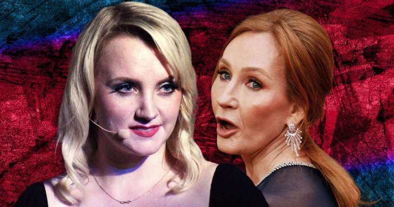 Evanna Lynch and JK Rowling