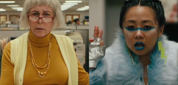 Screenshots of Deidre and Jobu (Joy) from Everything Everywhere All at Once