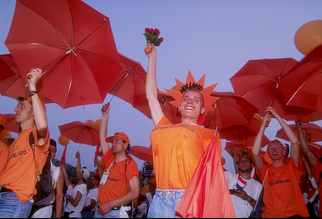 People pictured at the opening ceremony of the 1994 Gay Games. 