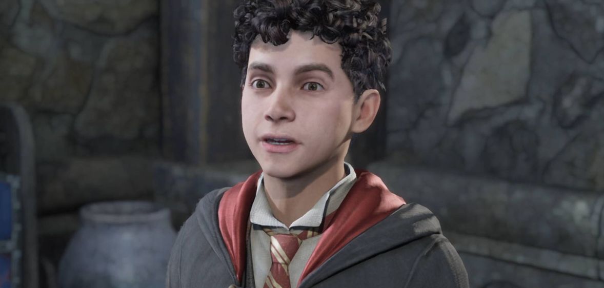 A custom character from the video game Hogwarts Legacy.