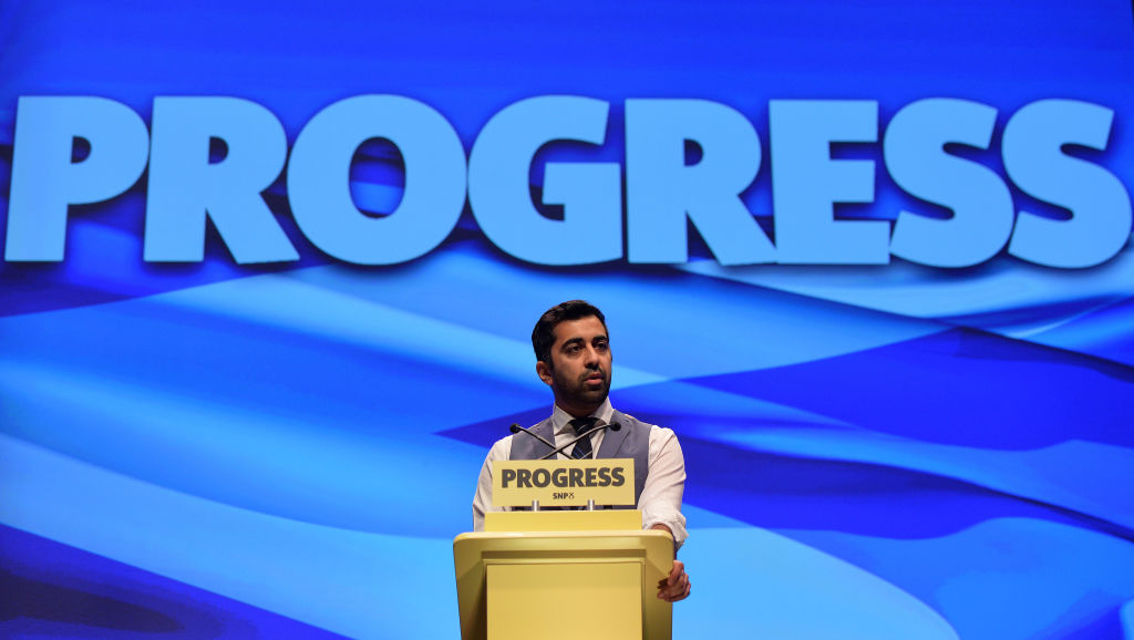 Humza Yousaf MSP, Minister for Transport and the Islands speaks to delegates ahead of First Minister Nicola Sturgeon's keynote speech at The SNP Autumn Conference 2017. 