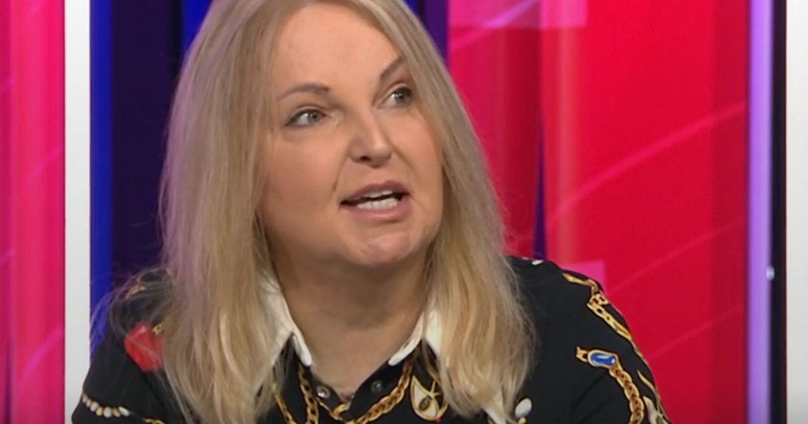 India Willoughby during a segment on Question Time.