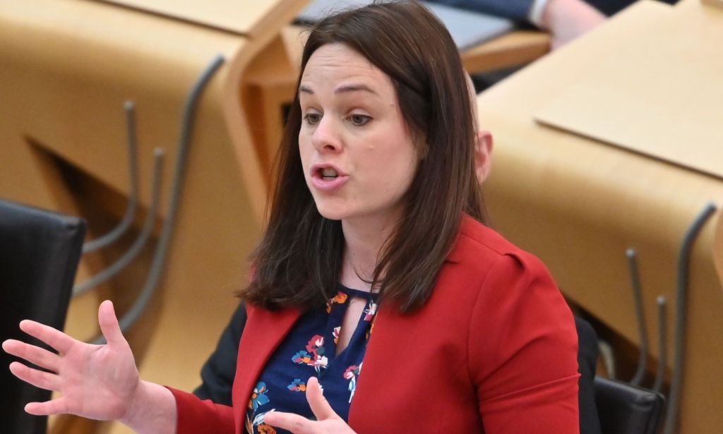 Kate Forbes speaking in Scottish Parliament.