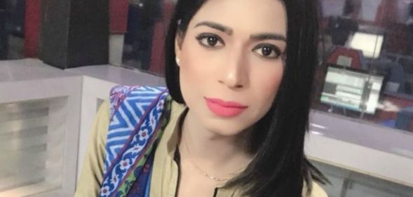 A picture of Marvia Malik at her newsdesk.