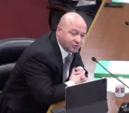 Matt McKee during the Arkansas Judiciary Committee meeting.