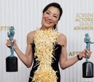 Michelle Yeoh wins Best Female Actor at SAG Awards. (Getty)