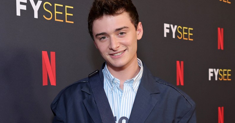 Noah Schnapp shares grandpa's reaction to coming out. (Getty)