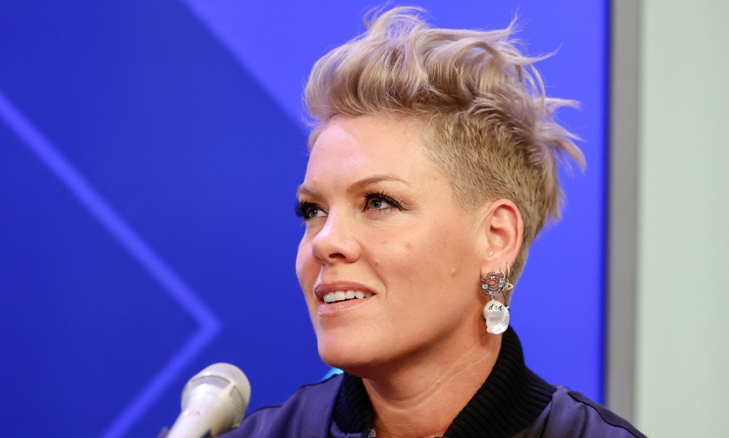 P!nk appears on The Howard Stern Show. (Getty)