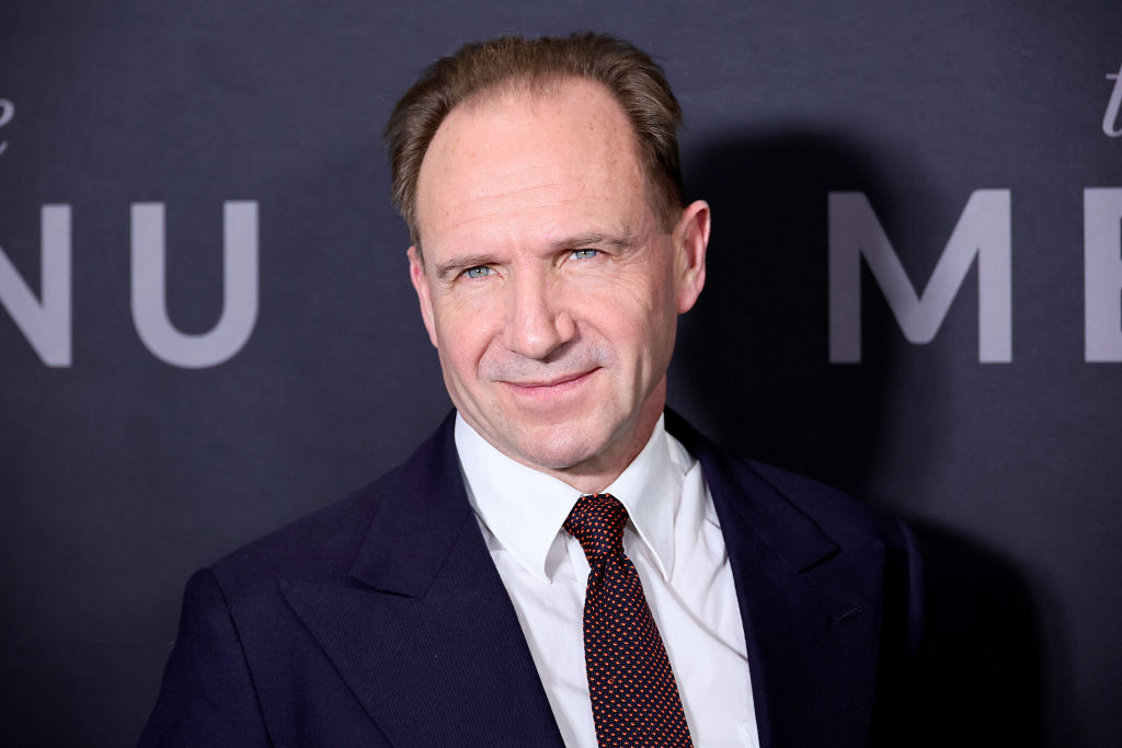 Ralph Fiennes attends "The Menu" New York Premiere at AMC Lincoln Square Theater on November 14, 2022 in New York City.