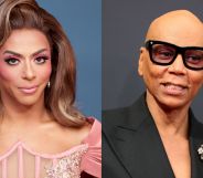 A split image of RuPaul and Shangela.