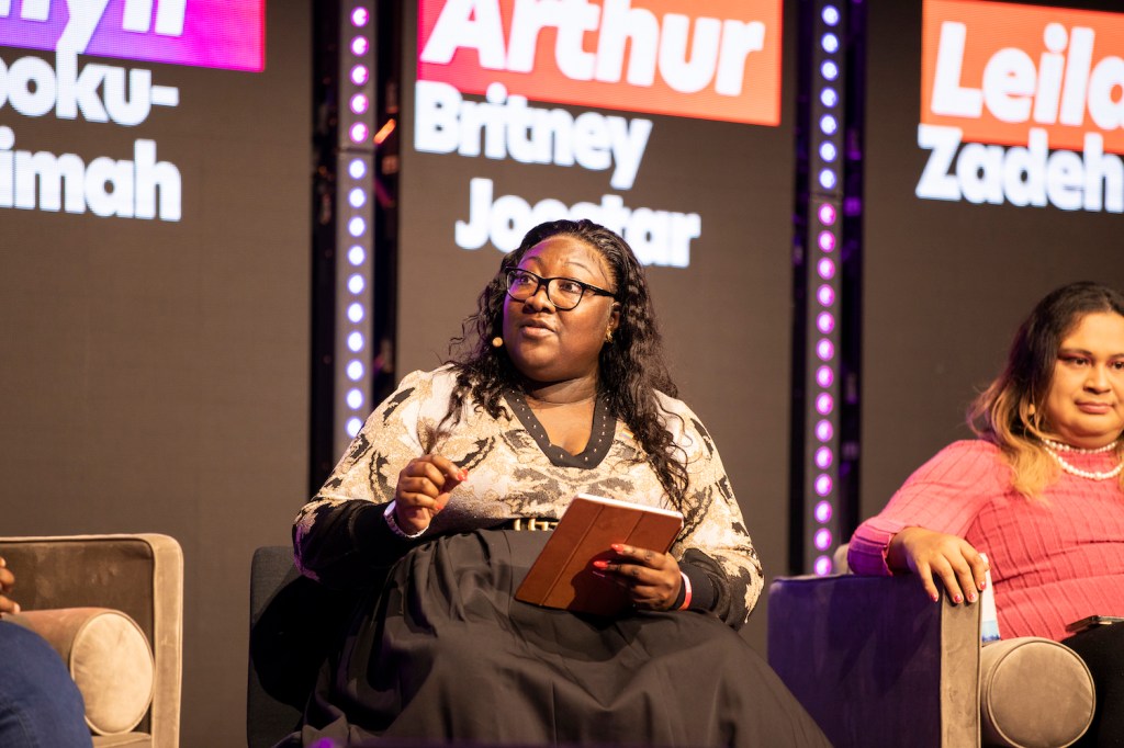 Lady Phyll hosting National Student Pride 2023's LGBTQ+ Asylum and Immigration Detention Panel
