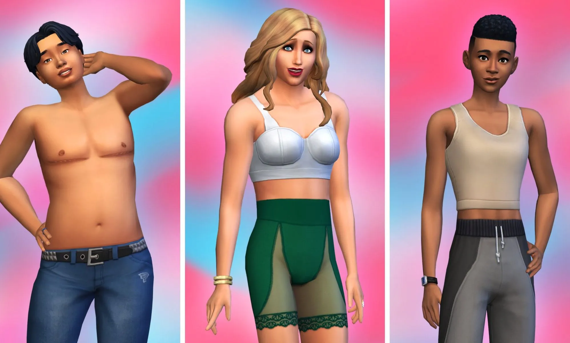The Sims introduces trans characters with top surgery scars