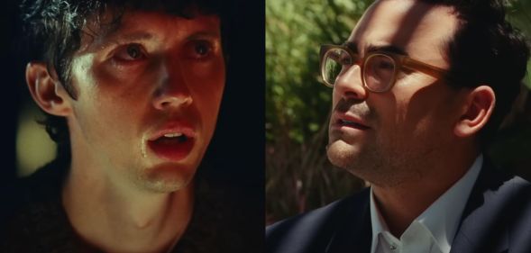 Troye Sivan (left) and Dan Levy in a teaser for HBO's The Idol