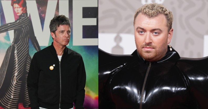 Composite image of Noel Gallagher and Sam Smith