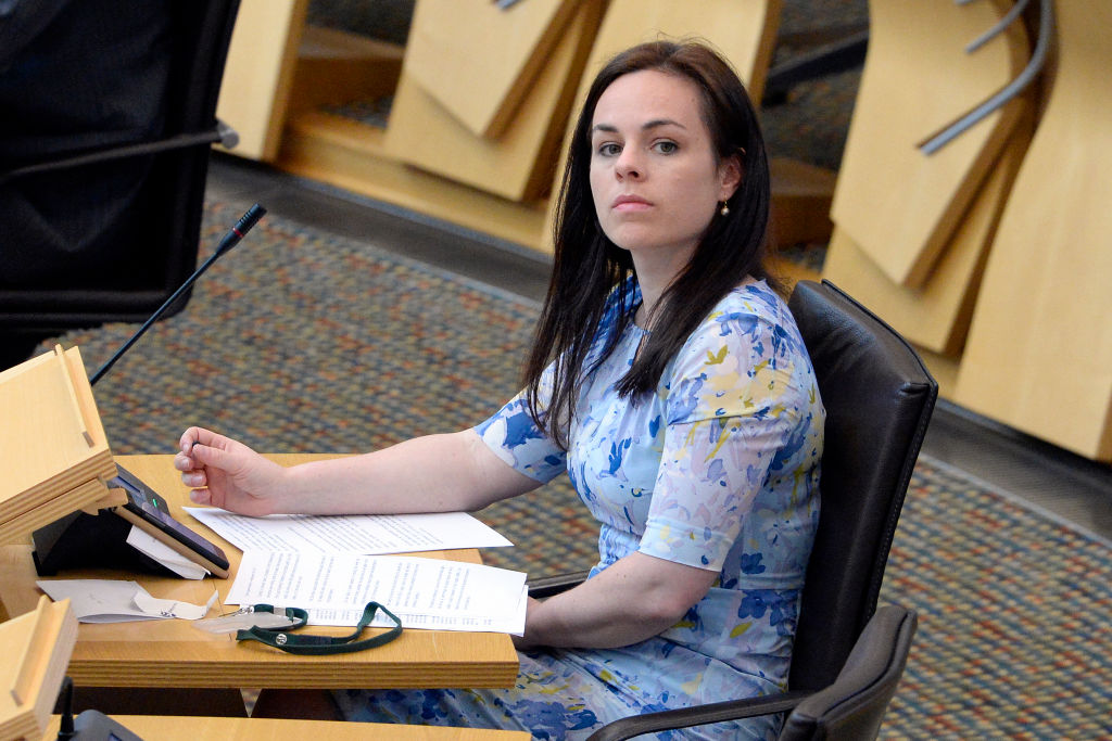 Kate Forbes pictured during a Ministerial Statement by Mr Mackayon in the Scottish Parliament.