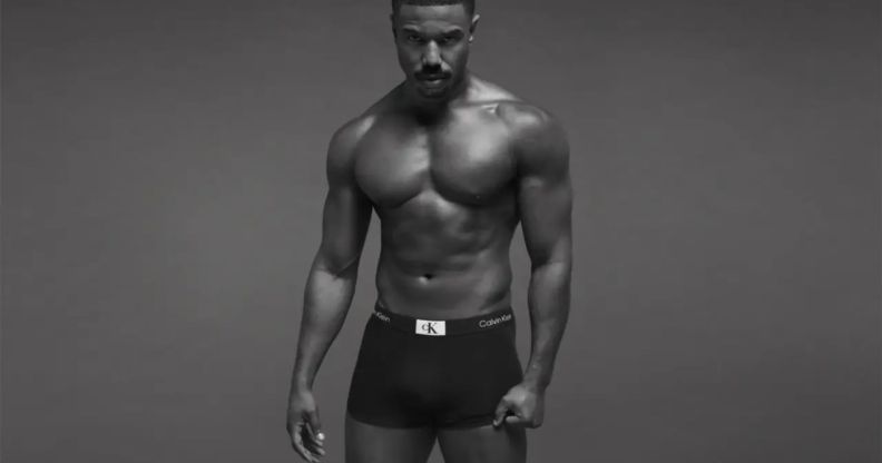Michael B. Jordan strips to his underwear for the latest Calvin Klein campaign.