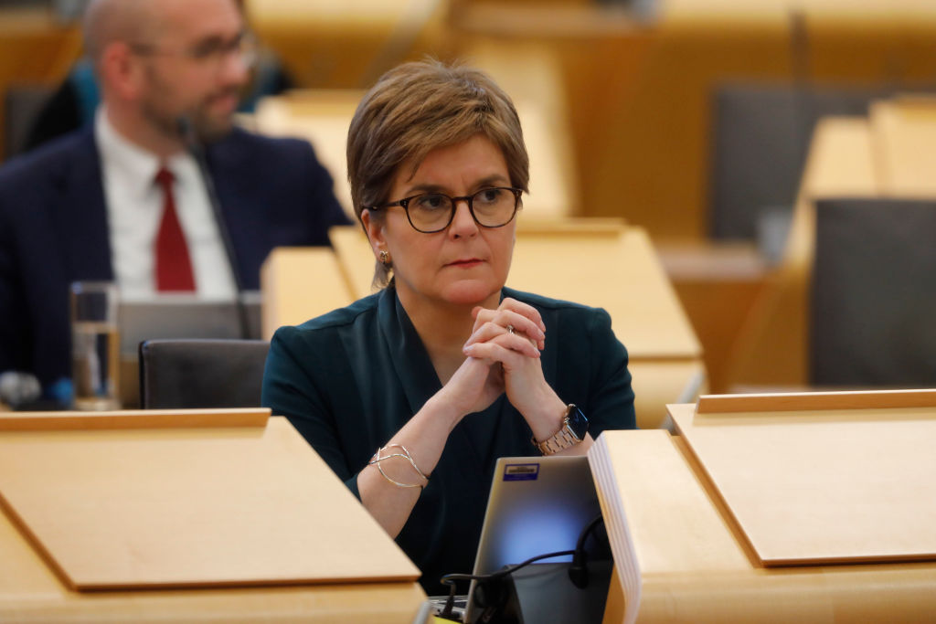 Nicola Sturgeon during the time tabling debate for the Stage 3 Proceedings of the Gender Recognition Reform (Scotland) Bill on December 20, 2022.
