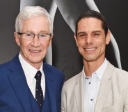 Paul O'Grady and husband Andrew Portasio attends the opening night drinks reception for the English National Ballet's "Song Of The Earth / La Sylphide" at St Martins Lane on January 9, 2018 in London, England.