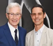 Paul O'Grady and husband Andrew Portasio attends the opening night drinks reception for the English National Ballet's "Song Of The Earth / La Sylphide" at St Martins Lane on January 9, 2018 in London, England.