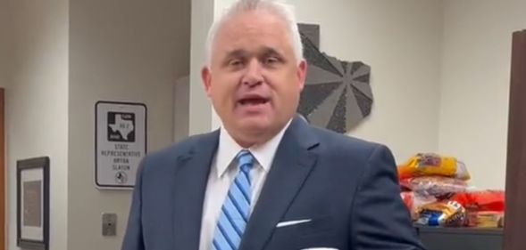 Bryan Slaton talking during a Twitter video.