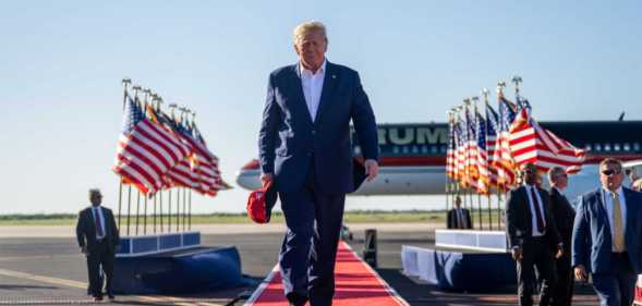 Donald Trump at first 2024 campaign rally in Waco.