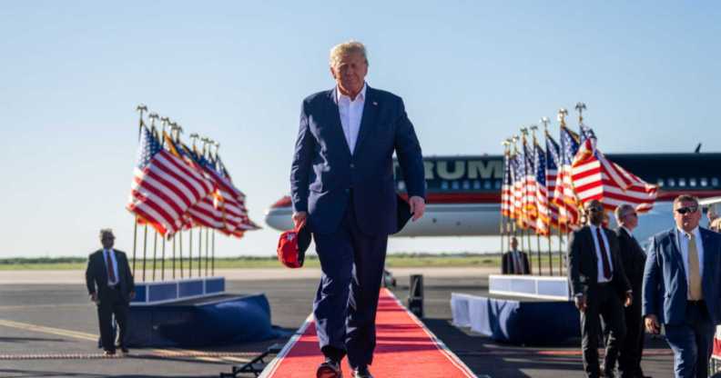 Donald Trump at first 2024 campaign rally in Waco.