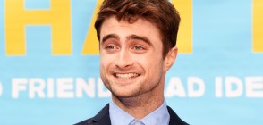 Daniel Radcliffe attends the UK premiere of 'What If' at The Odeon West End on August 12, 2014 in London, England.