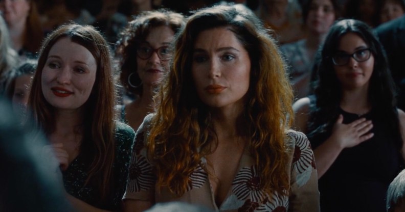 Emily Browning (L) and Trace Lysette (R) in Monica. (Andrea Pallaoro)