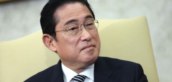 Fumio Kishida during a visit to the US.