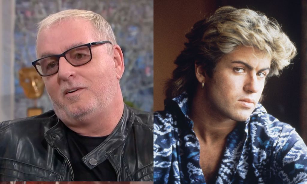 Andros Georgiou (left) on This Morning and George Michael (right)