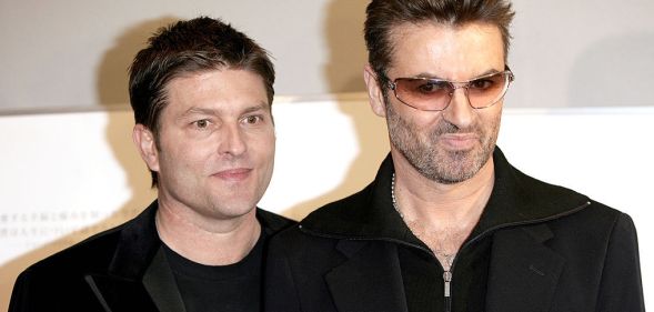 George Michael (right) and partner Kenny Goss