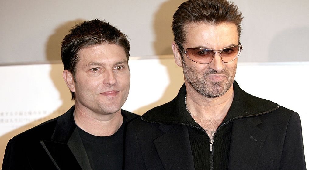 George Michael (right) and partner Kenny Goss