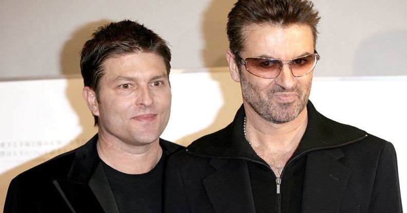 George Michael (right) and partner Kenny Goss