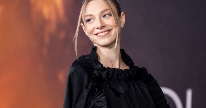 Hunter Schafer is the face of Mugler's Angel Elixir fragrance.