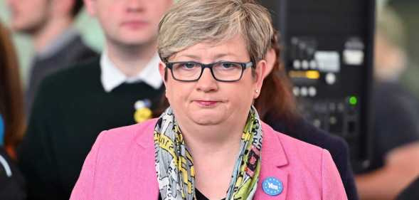 Joanna Cherry in pink suit