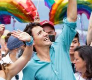 Justin Trudeau at a Pride event in 2019.