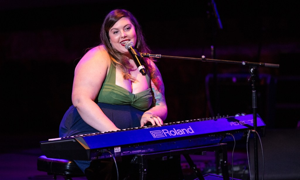 Mary Lambert performing live on stage. (Getty)