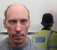 A split image of a Met Police officer and killer Stephen port.