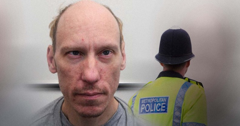 A split image of a Met Police officer and killer Stephen port.