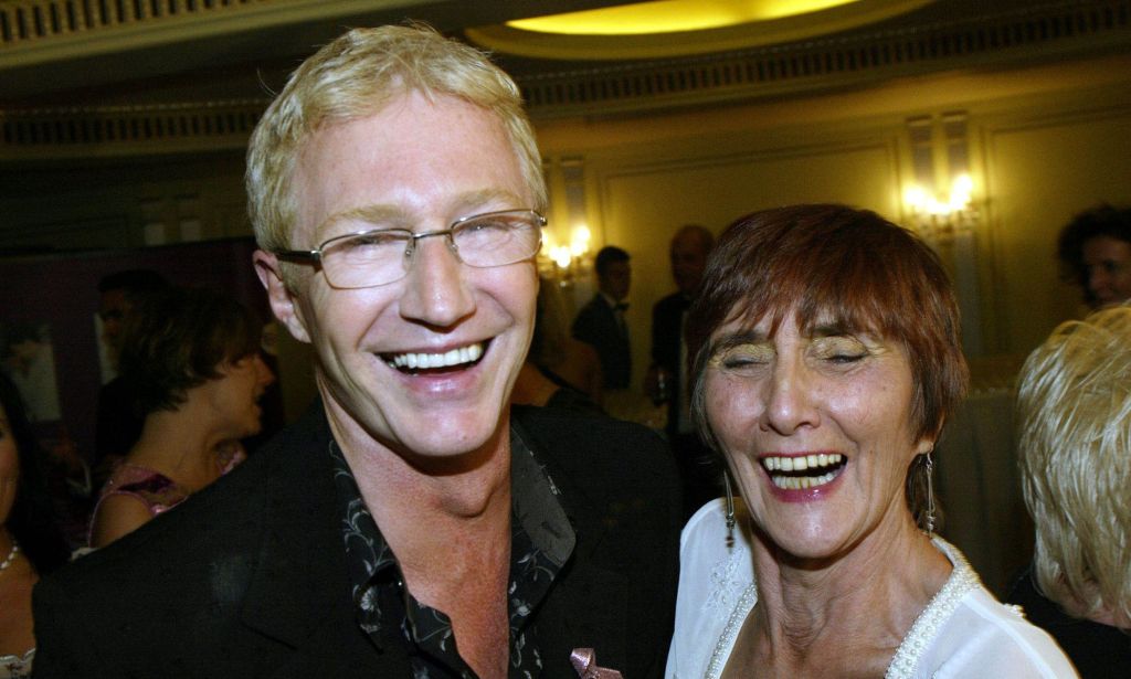 Paul O'Grady laughs with friend June Brown.