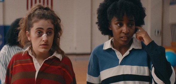 Rachel Sennott and Ayo Edebiri in Bottoms.