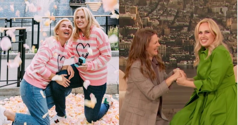 Rebel Wilson gives behind the scenes story of proposal to Ramona Agruma. (Disney Weddings/CBS)