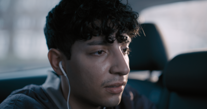 Waterloo Road star Adam Ali in 'The Call', a short film promoting Switchboard LGBT's first free phone helpline number