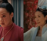Stephanie Hsu (L) and Michelle Yeoh (R) in American Born Chinese.
