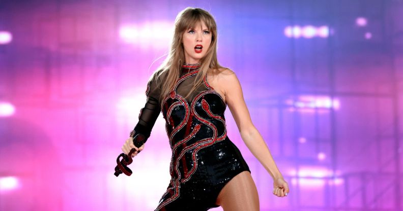 Taylor Swift performs during the opening night of The Eras Tour.