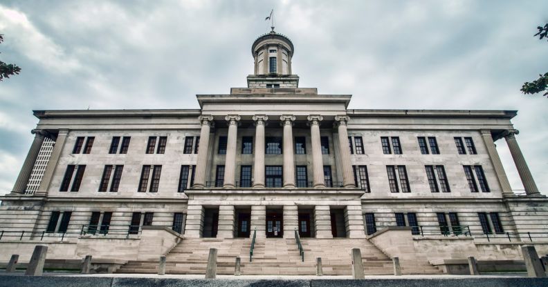 The Tennessee state capitol building.