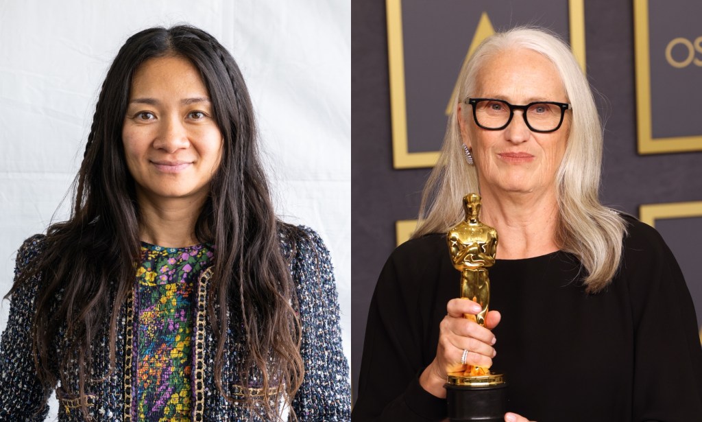 Trailblazing Oscar female director winners Chloe Zhao (L) and Jane Campion (R). (Getty)